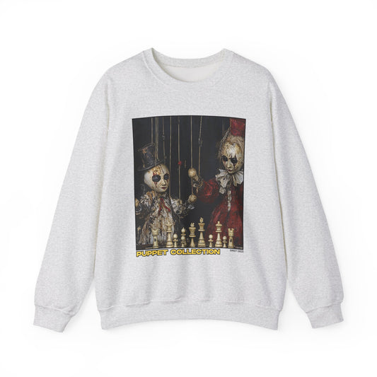 A Puppets Duel - Gray Chess Crewneck Sweater