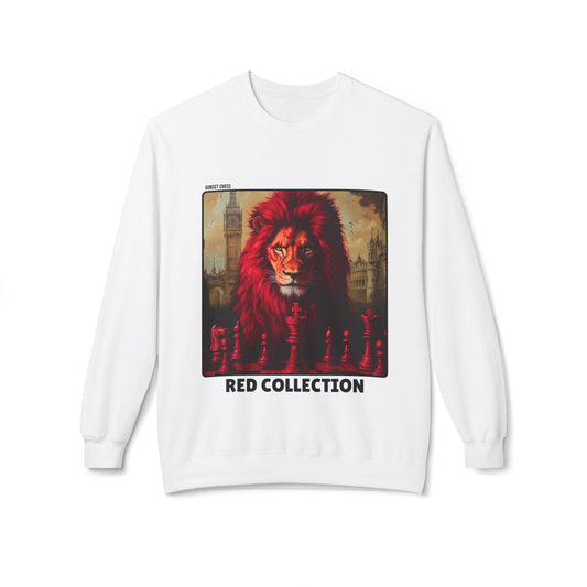 The Red Lion - White Chess Crewneck Sweater
