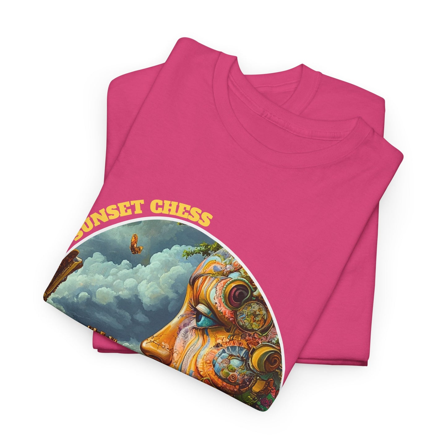 Robot Woman Thinks - Pink Chess T Shirt
