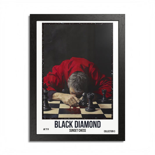 Black Diamond - Collection 3 Card #79 - Sunset Card Poster Framed 12"x16"