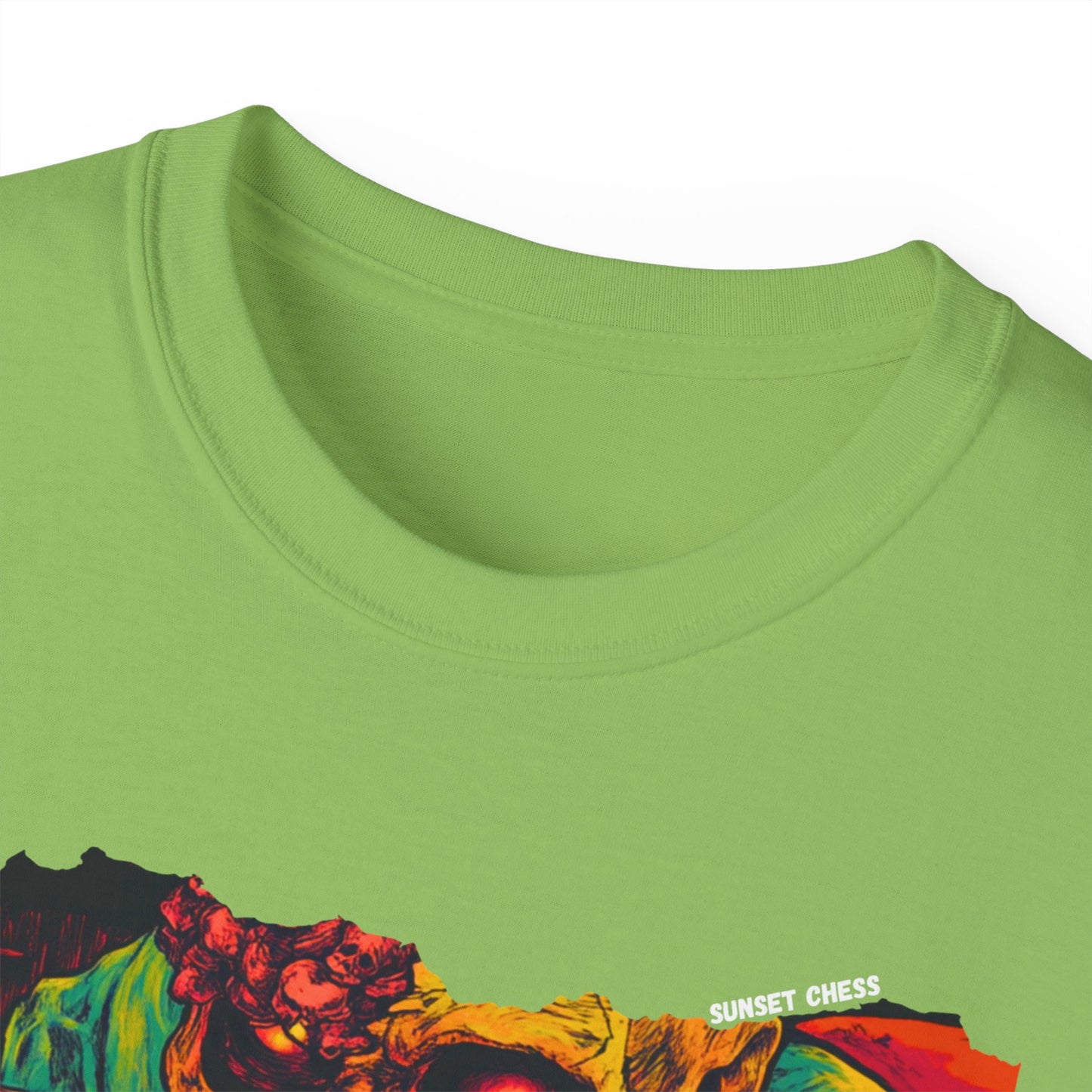 Bone Chilling Chess - Lime Green Chess T Shirt