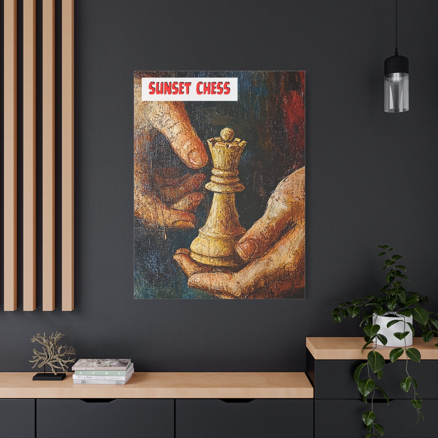 Handle Her With Care - Canvas Chess Print 36"x48"