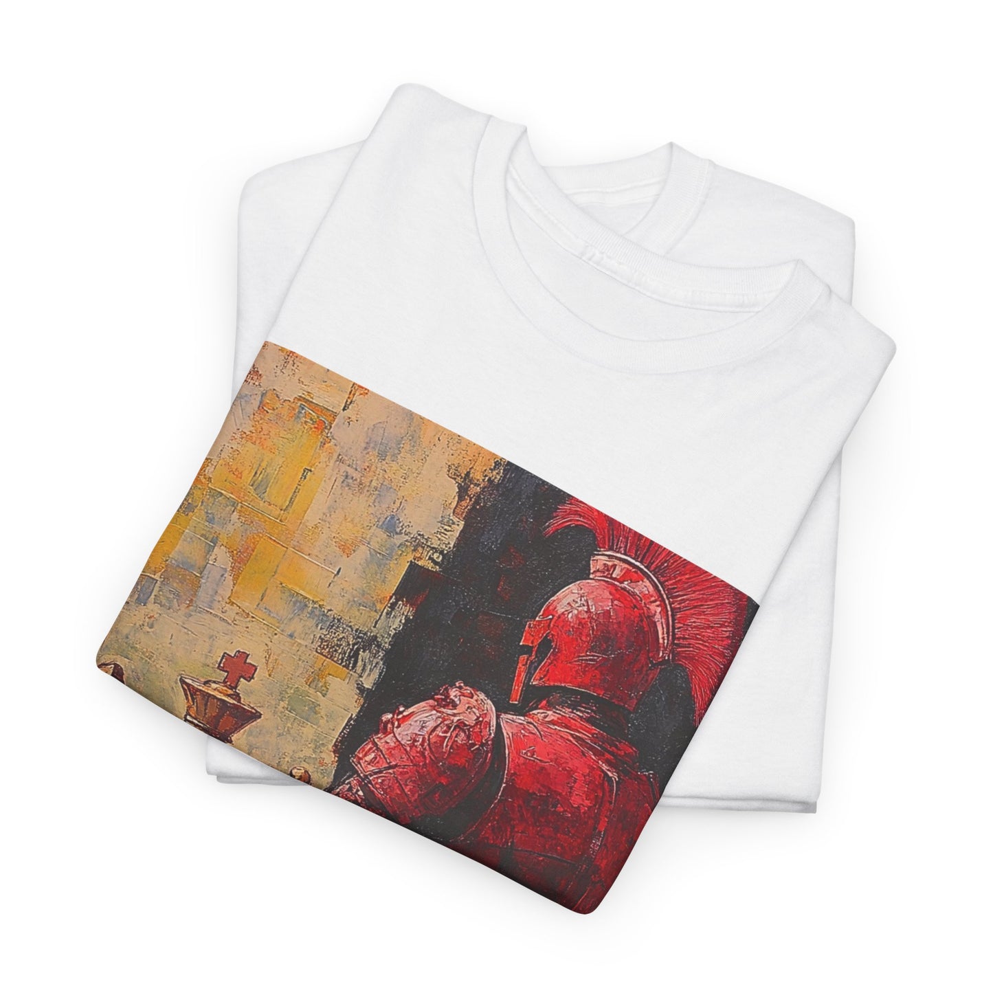 The Red Knight - White Chess T Shirt