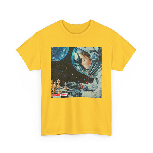 Girl in Space - Yellow Chess T Shirt