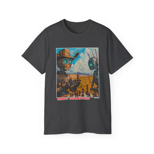 Cowboy Robots - Black Chess T Shirt