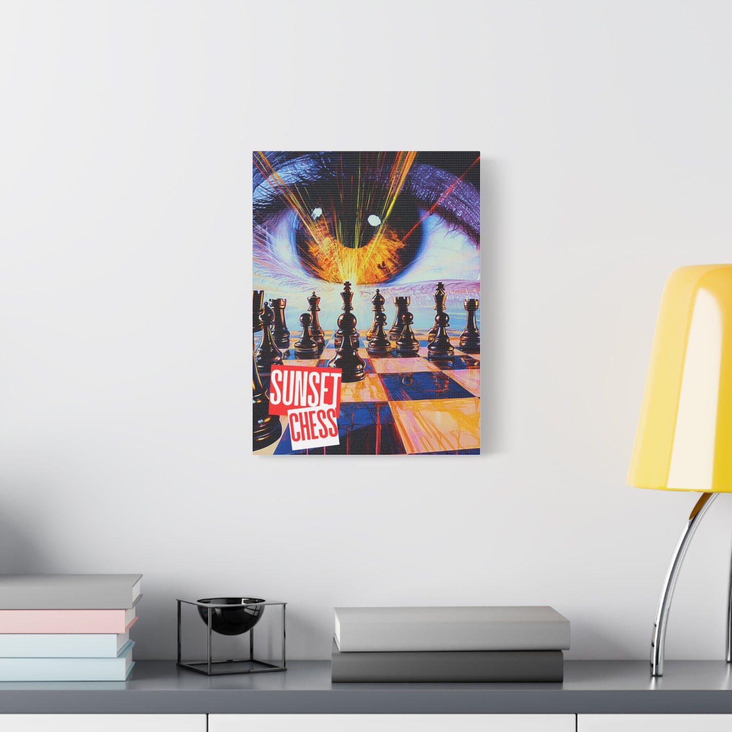 Visions Of The Past - Canvas Chess Print 12"x16"