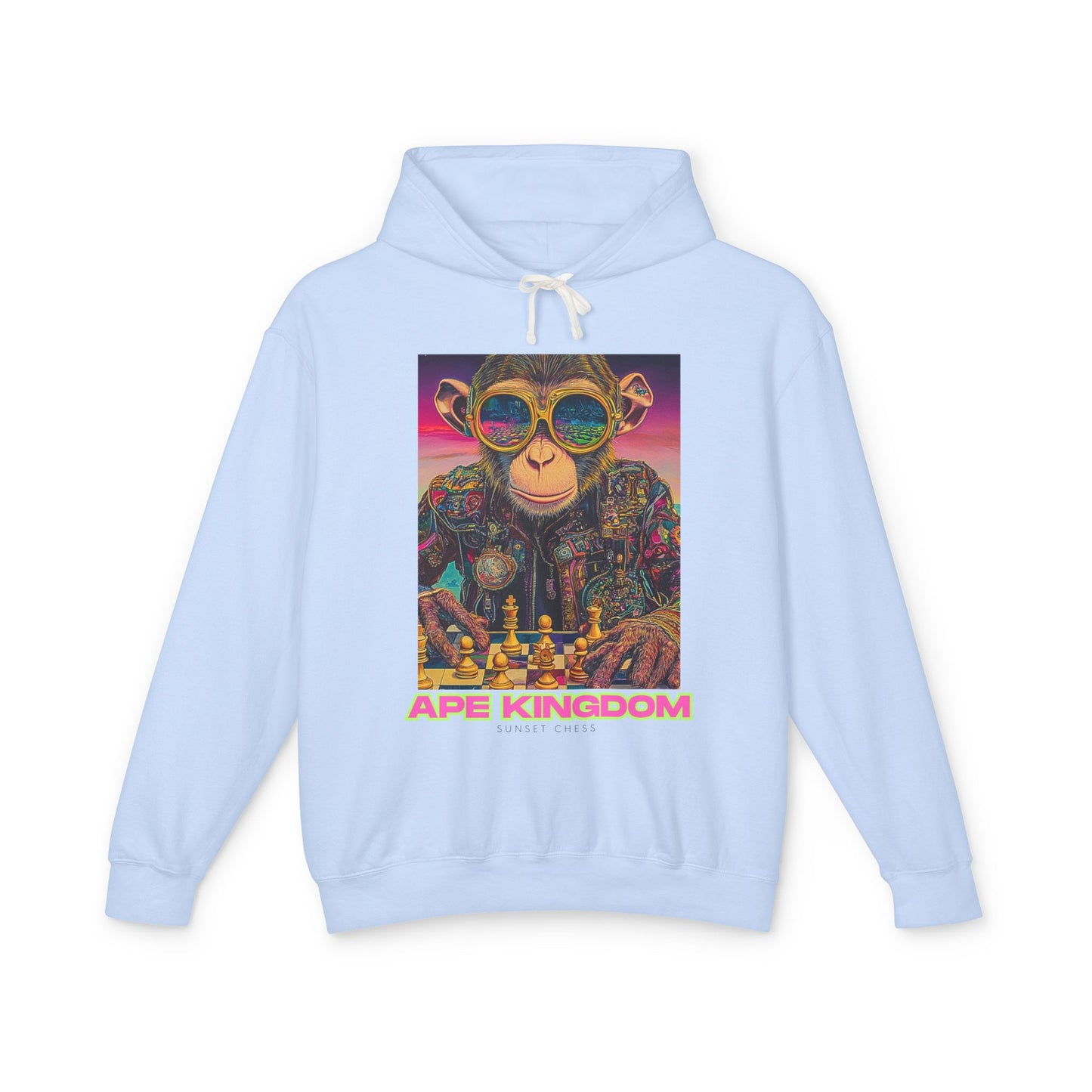 Chill Chimp - Sky Blue Chess Hoodie