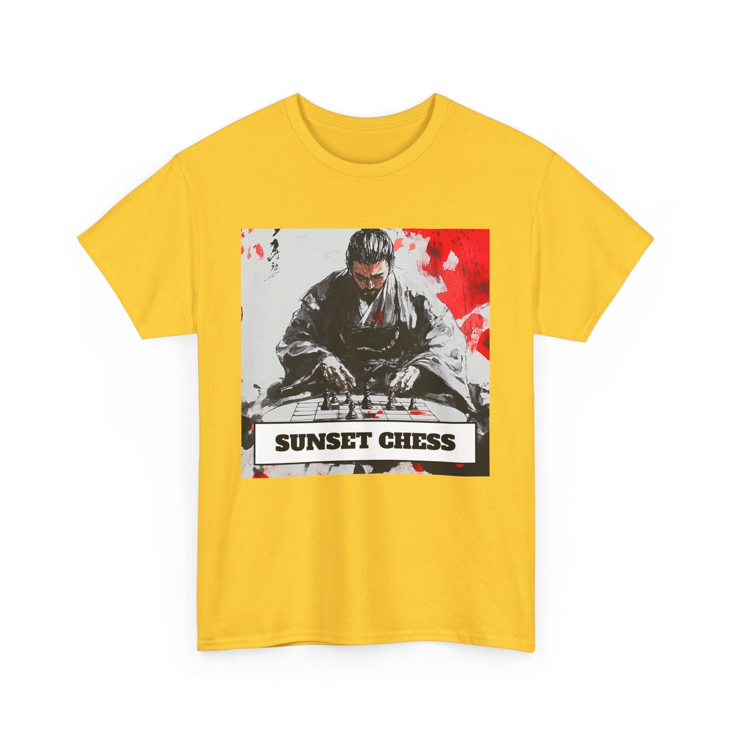 Lone Samurai - Yellow Chess T Shirt