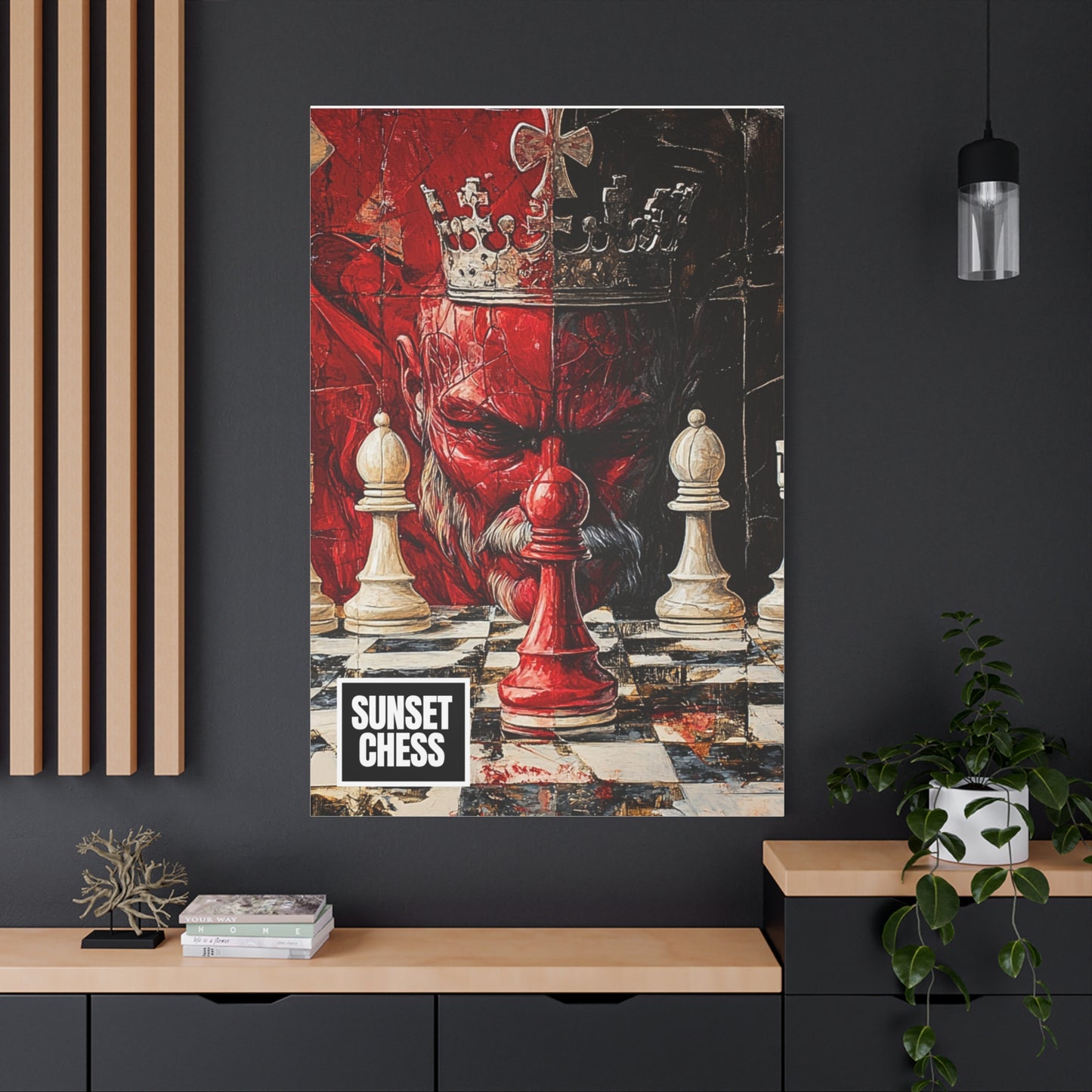 A Game Of Kings - Canvas Chess Print 40"x60"