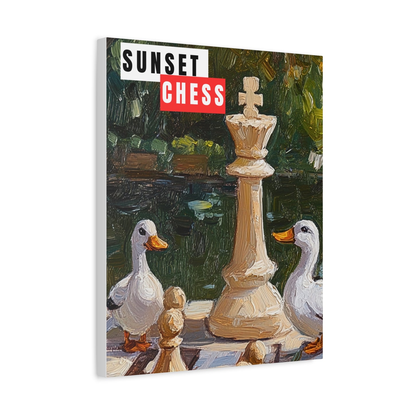Ducks & The King - Canvas Print 16"x20"