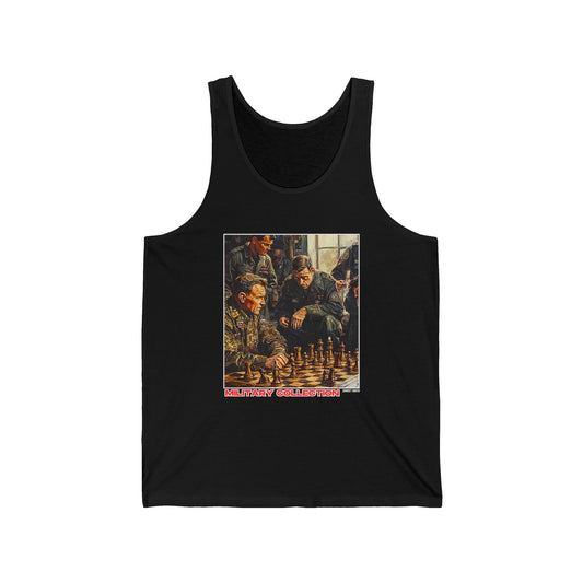 War Room - Black Chess Tank Top