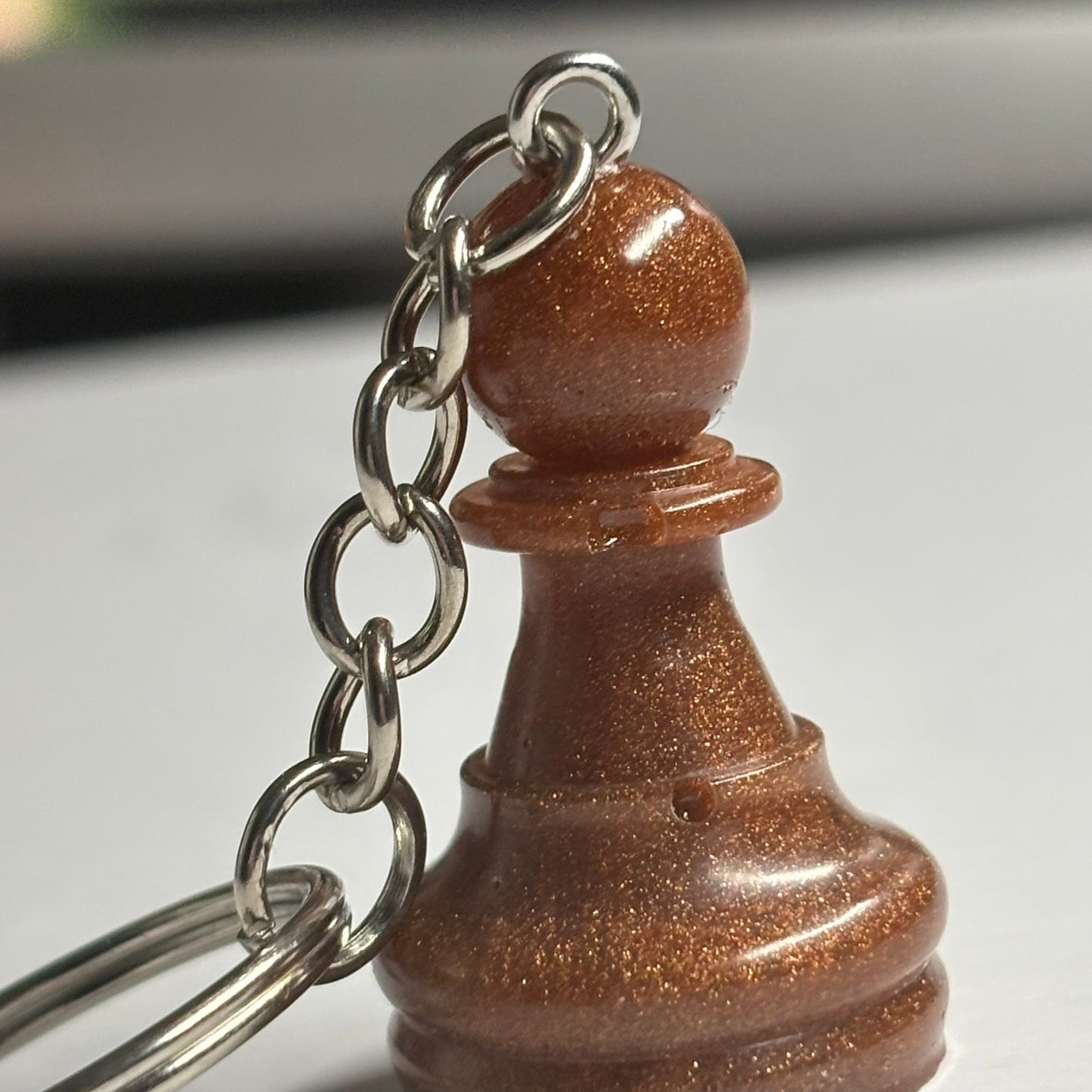 Brown Pawn - Handmade Resin Keychain