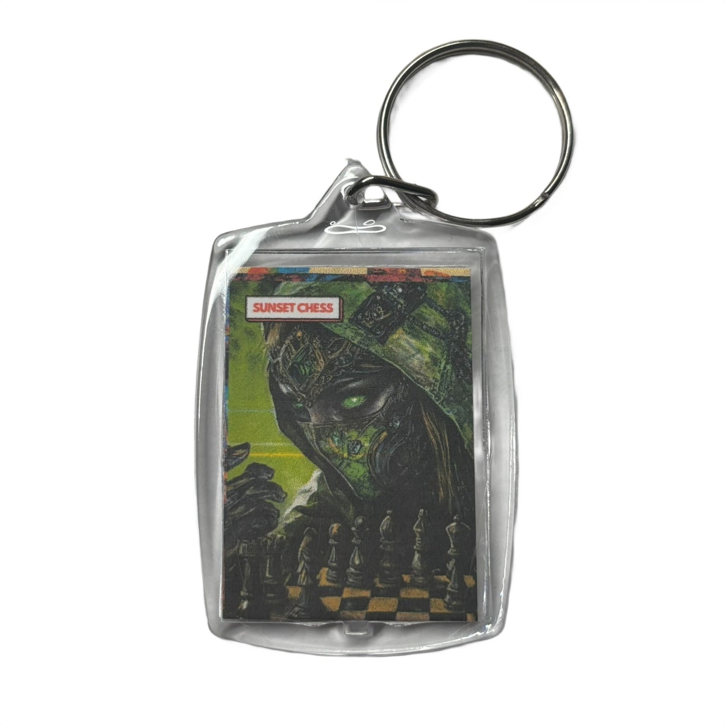 Green Woman - Chess  Photo Keychain
