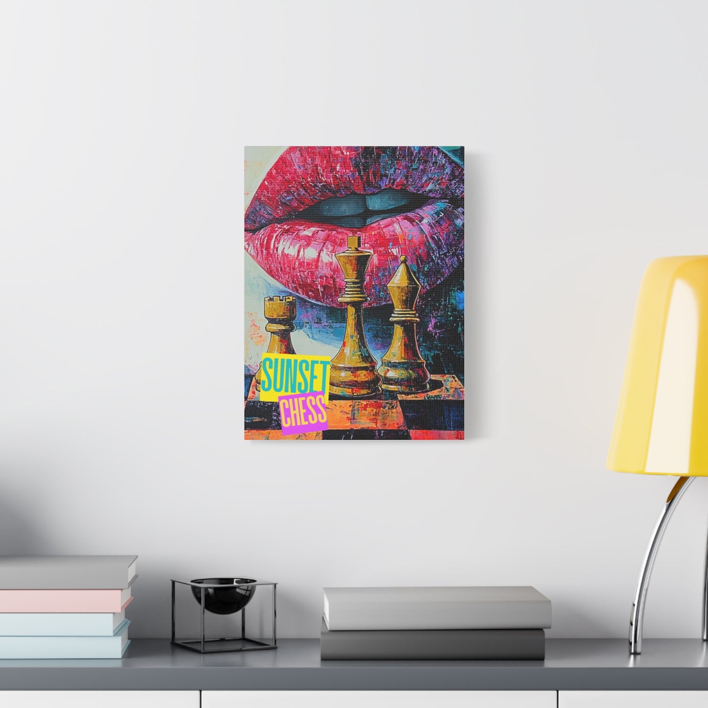 Mind Games - Canvas Chess Print 12"x16"