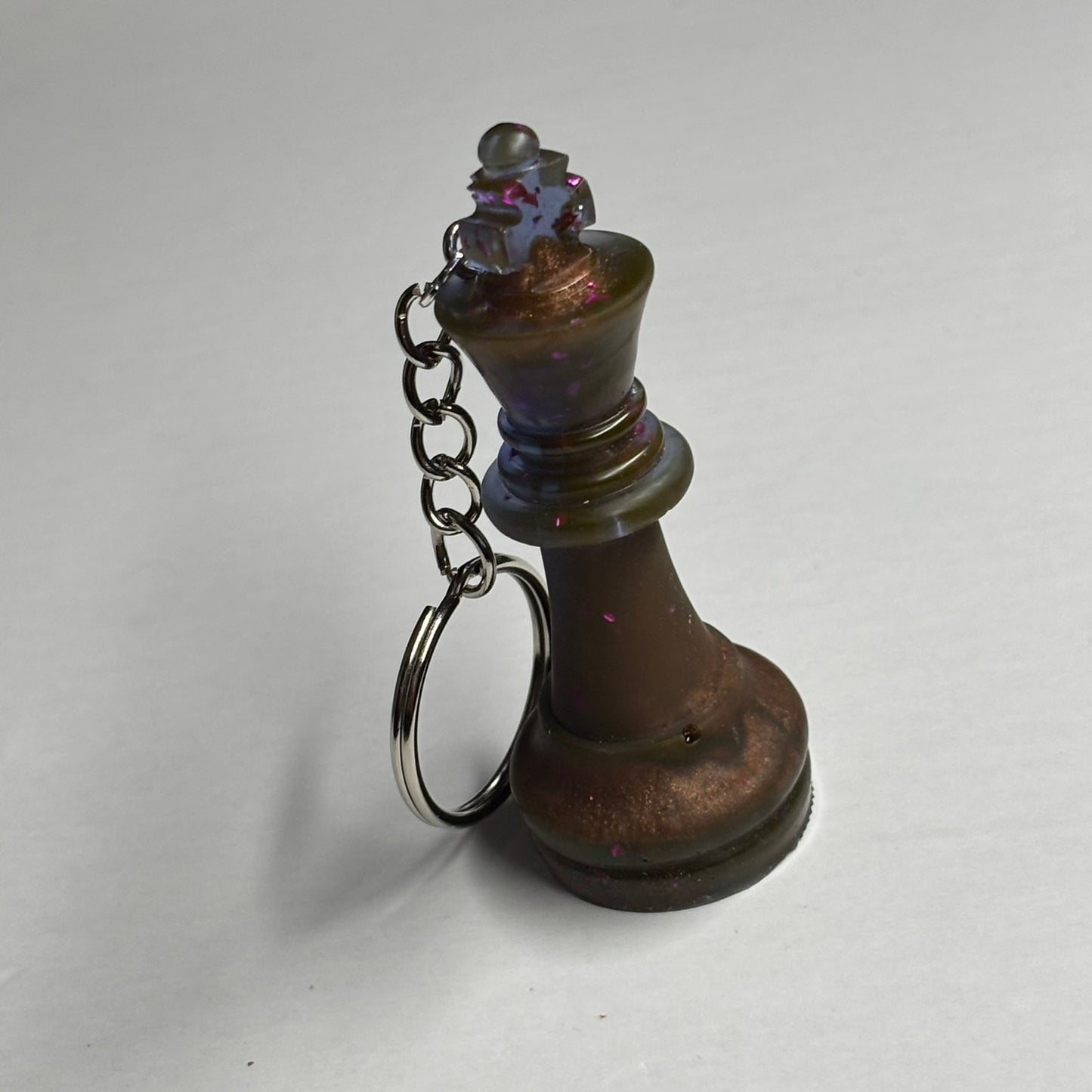 Brown Blue Hazed King - Handmade Resin Keychain