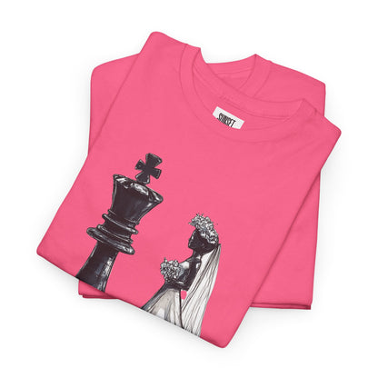 Hot Pink - Married to the Game - Unisex Heavy Cotton Chess Tee