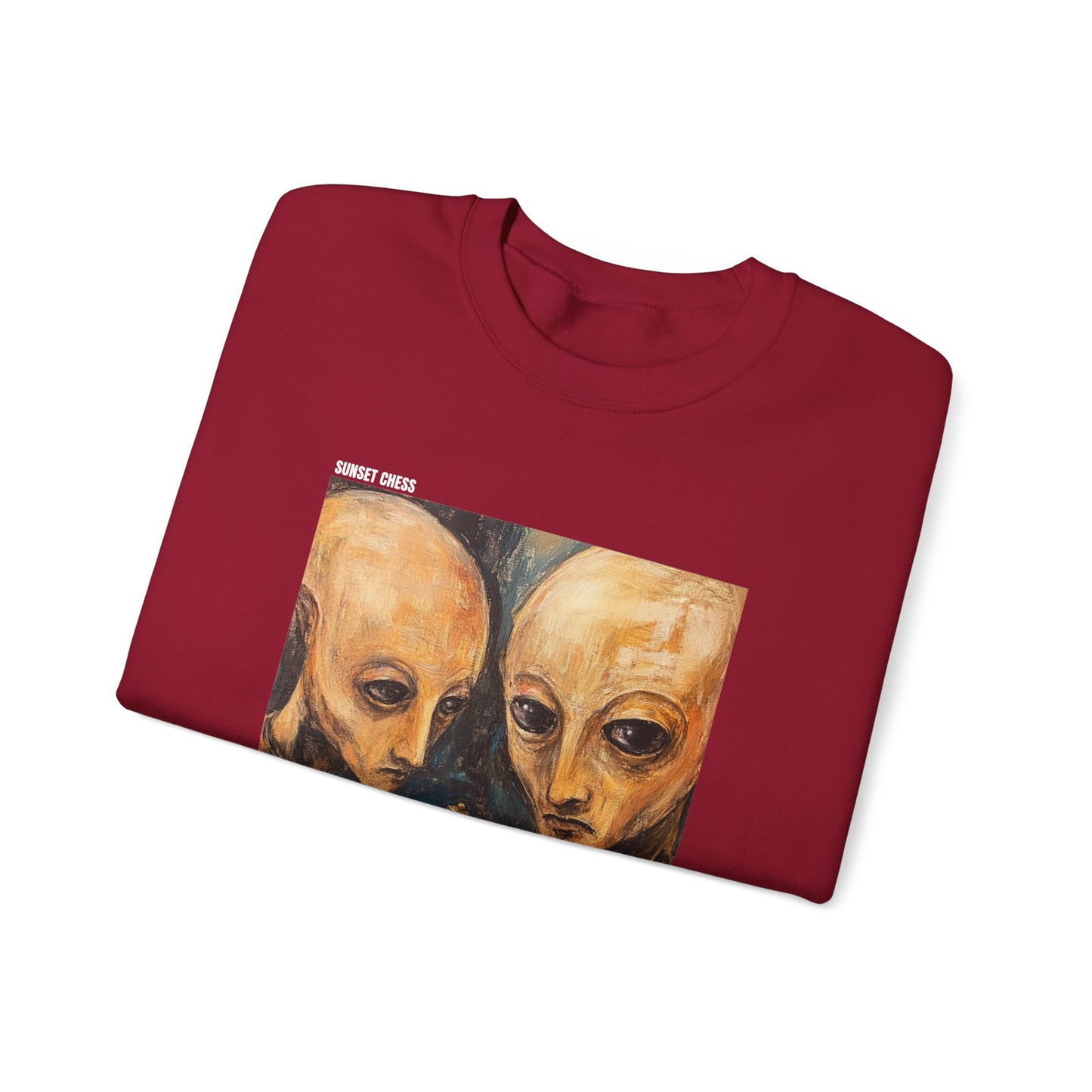 The Mars Sisters - Red Chess Crewneck Sweater