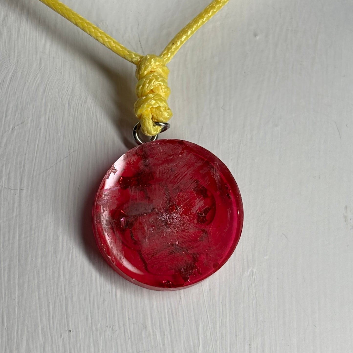 Banana Pink King - Handmade Resin Chess Necklace