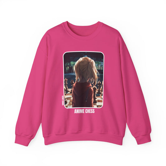 Let The Games Begin - Hot pink Chess Crewneck Sweater