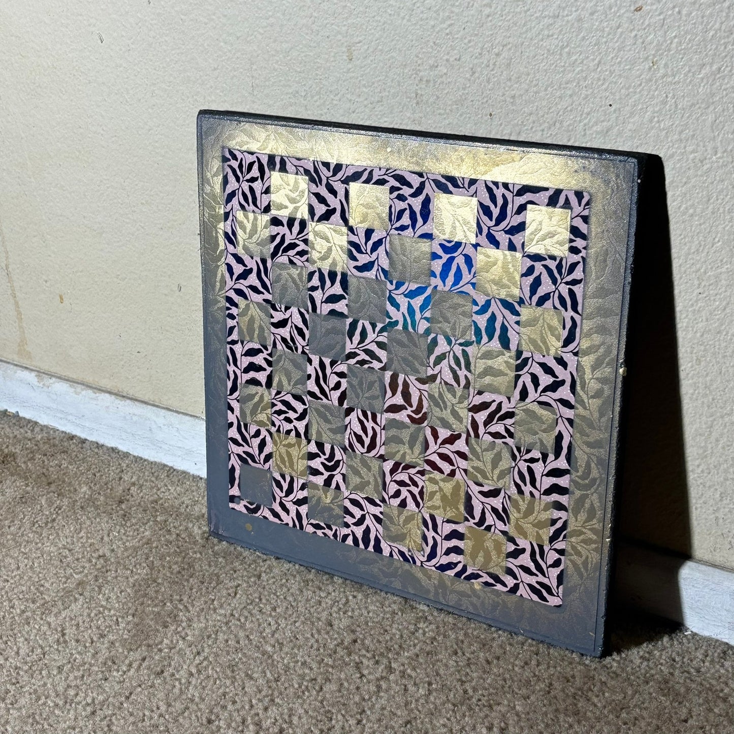 Vintage Gold - Scrapbook Chess Board