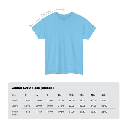 Sky Blue - Women Bubble Blowing - Unisex Heavy Cotton Tee