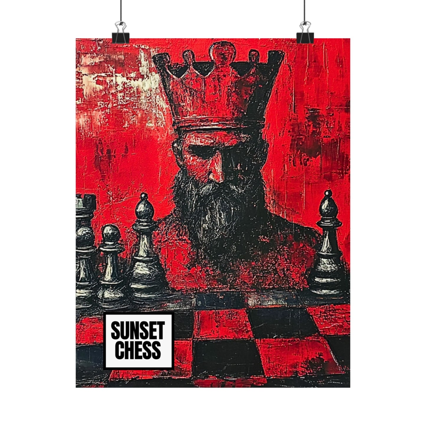 Blood Red King - Matte Vertical Poster 11"x14"