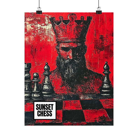 Blood Red King - Matte Vertical Poster 11"x14"