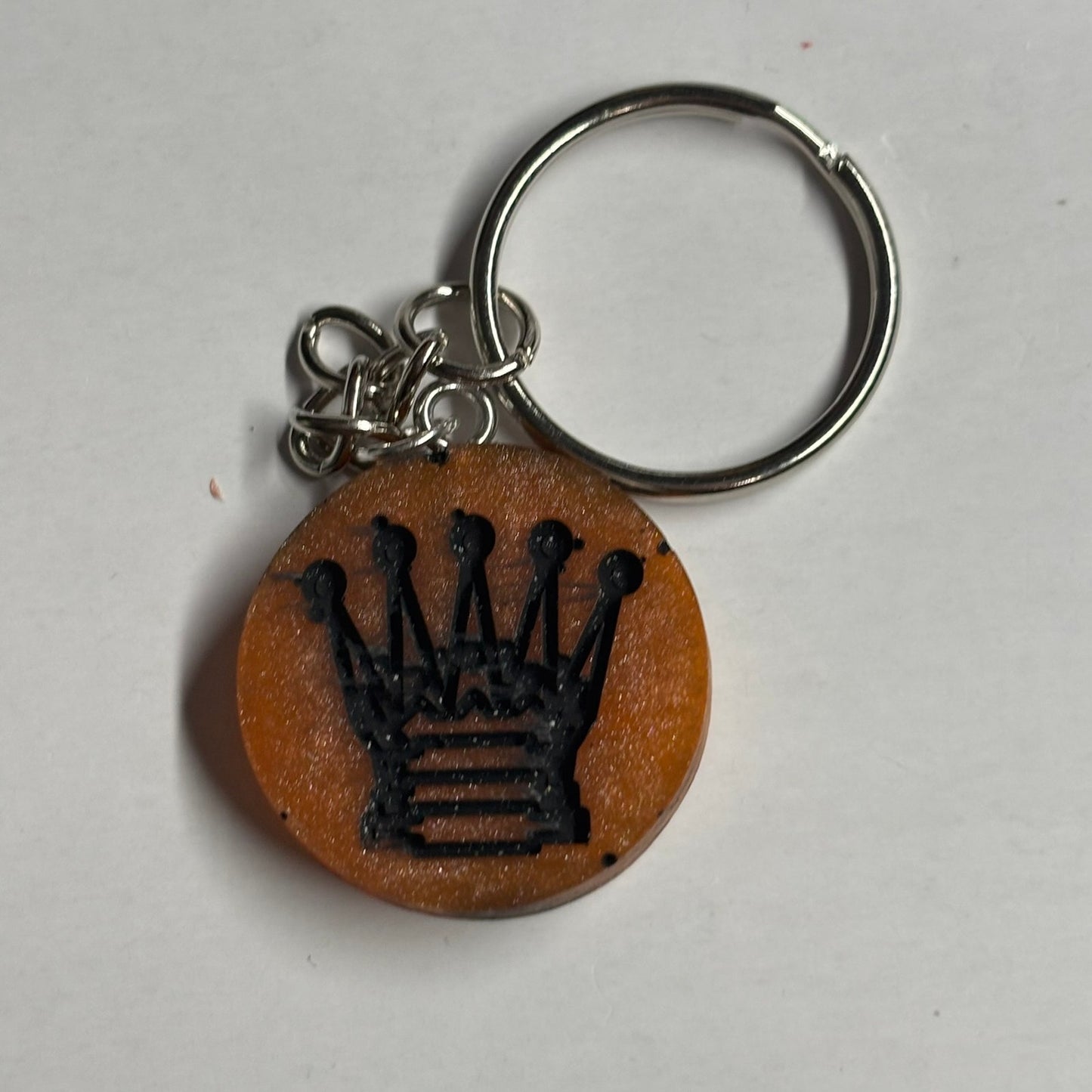 Cool Orange King - Handmade Resin Keychain