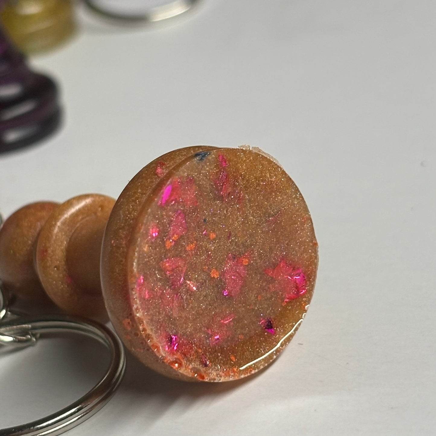 Orang/Brown Bishop - Handmade Resin Keychain