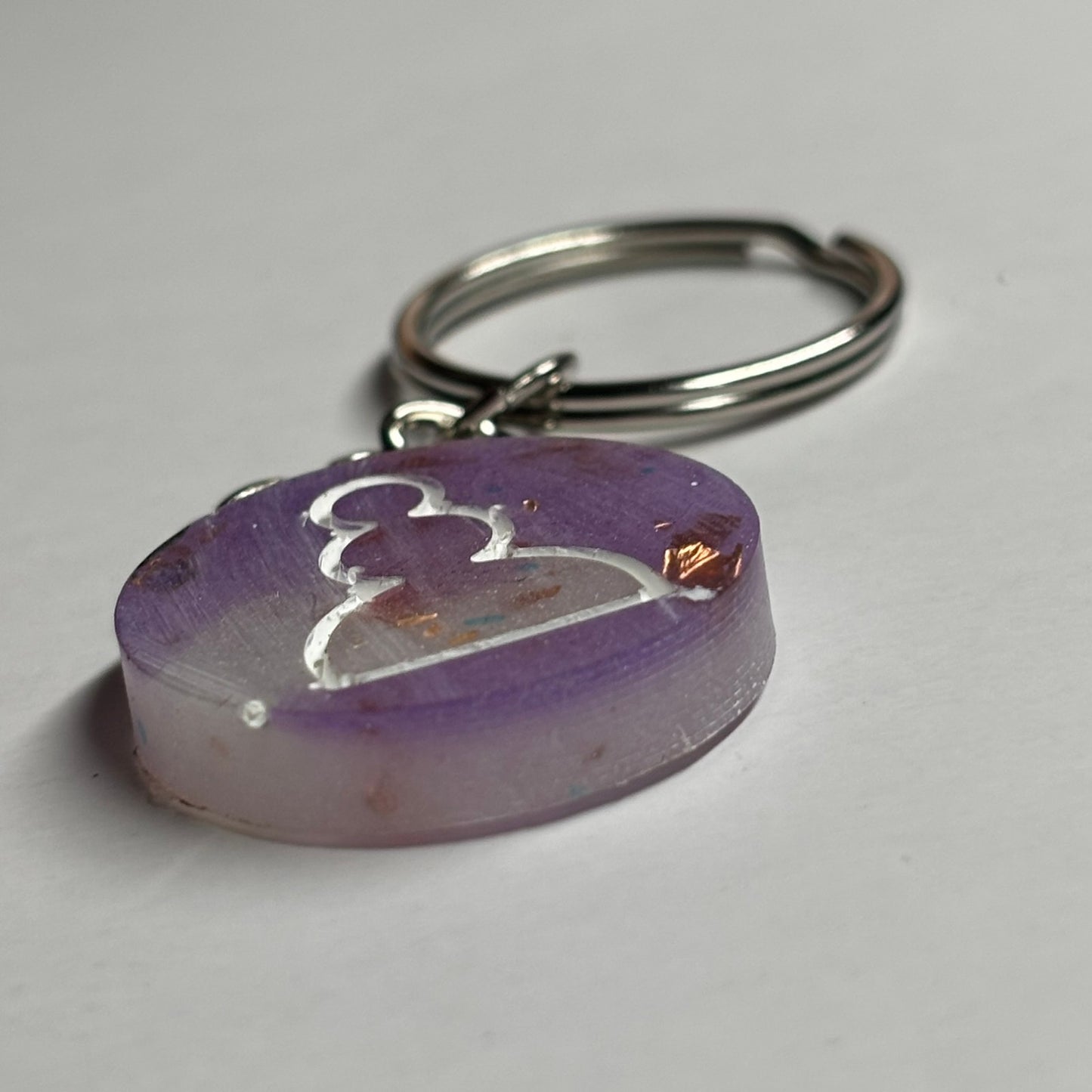 Royal Purple Pawn - Handmade Resin Keychain