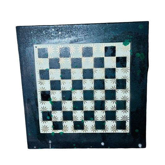 Green Overdrive - Large Scrapbook Chess Board