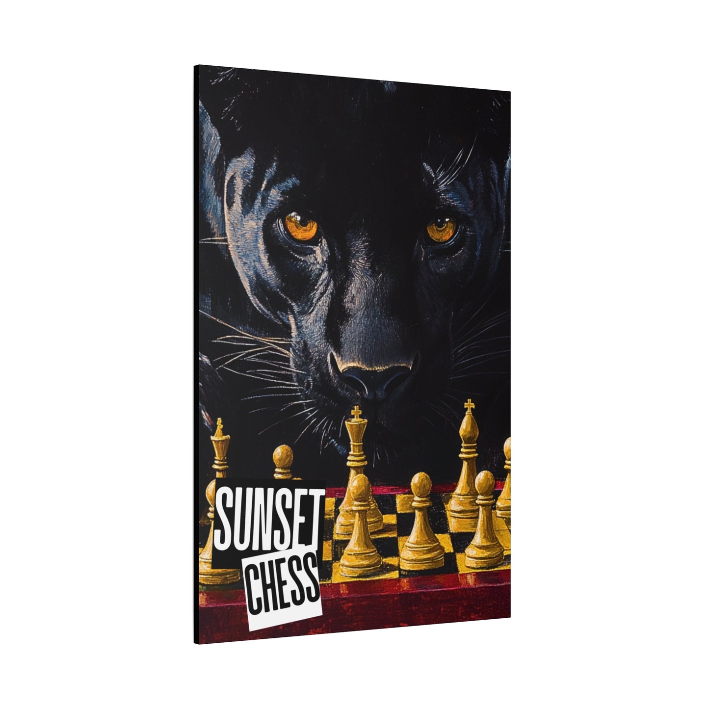Black Panther - Canvas Chess Print 40"x60"