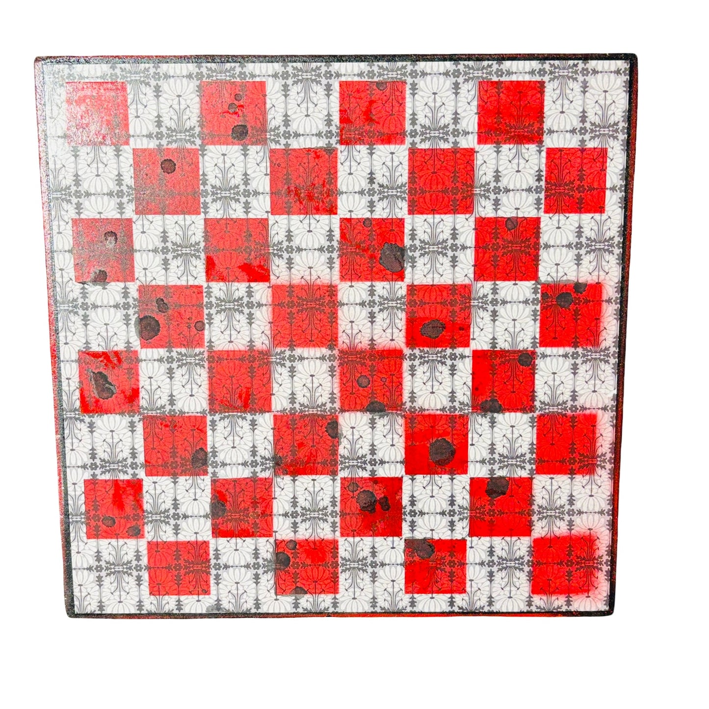 Gothic Red - Scrapbook Chess Board