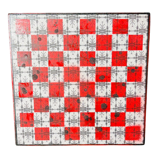 Gothic Red - Scrapbook Chess Board