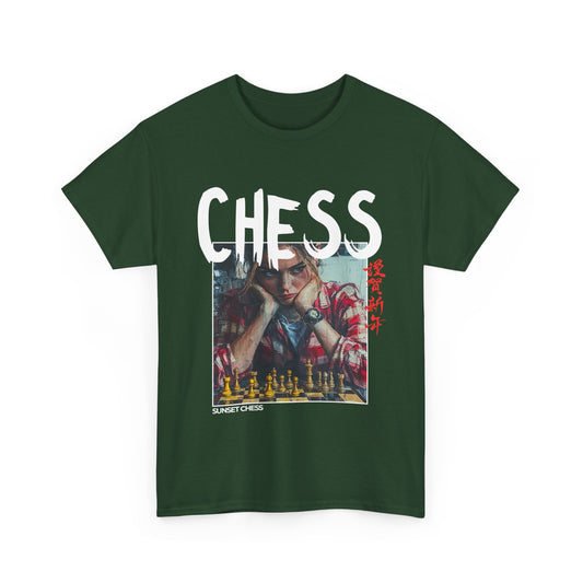 Grumpy Mood - Green Chess T Shirt