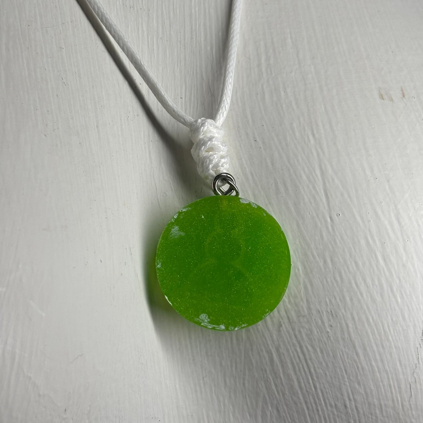 Green Pawn - Handmade Resin Chess Necklace