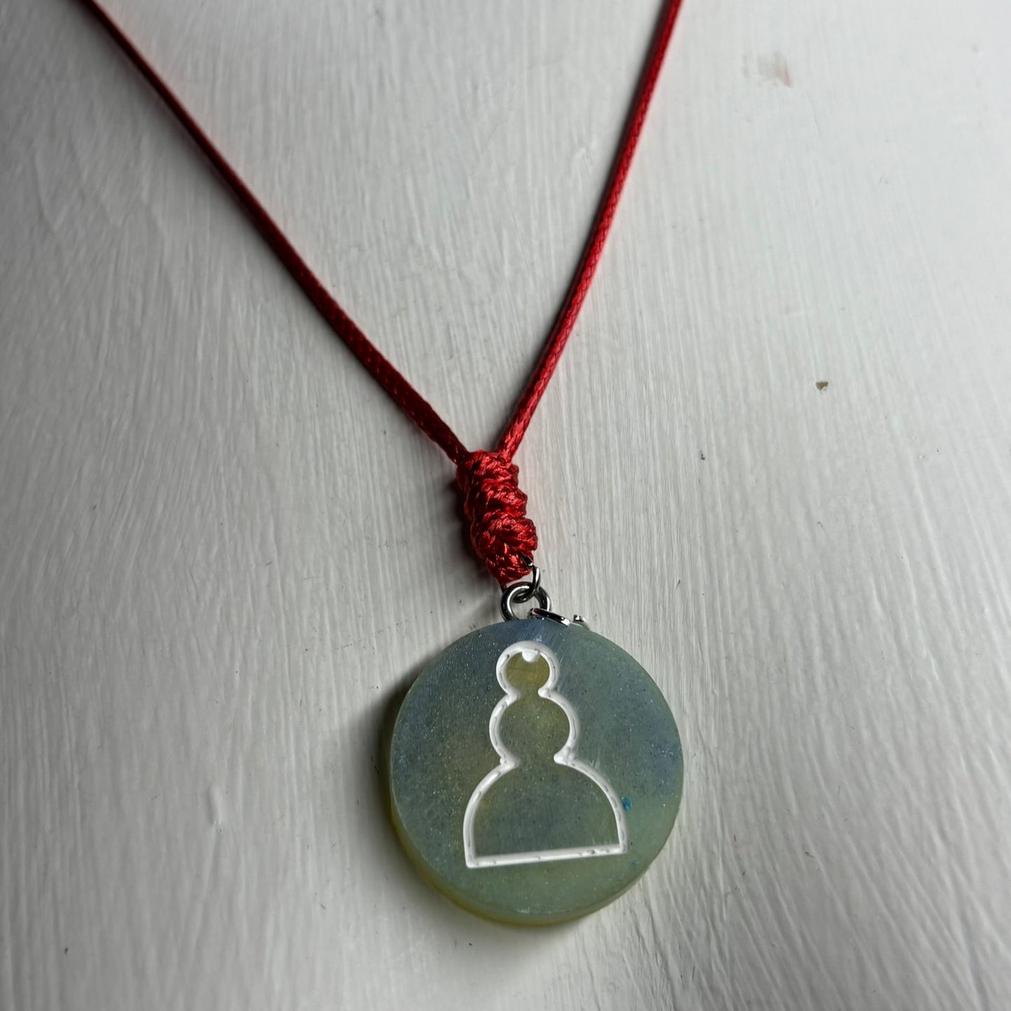Stuff Green Pawn - Handmade Resin Chess Necklace