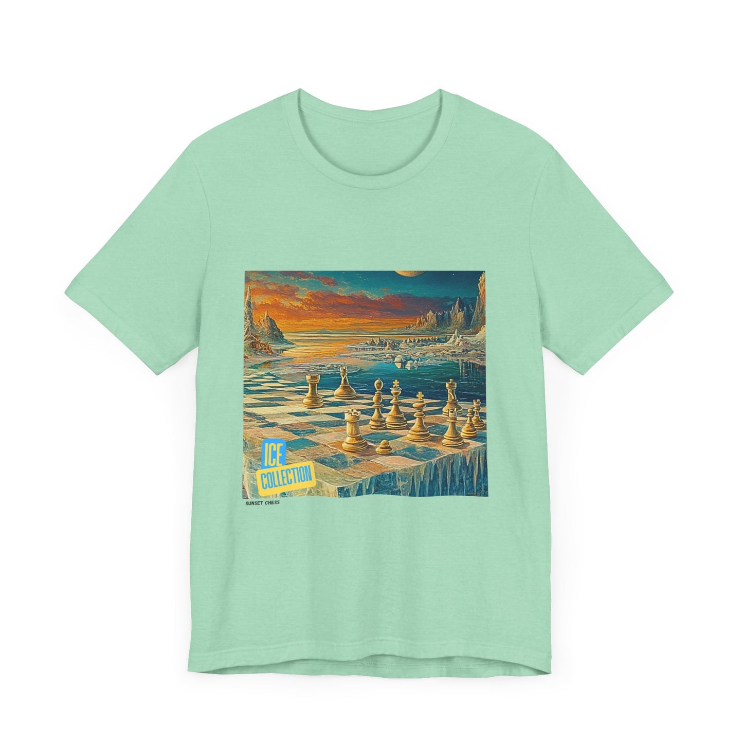 Ice Vista - Green Chess T Shirt