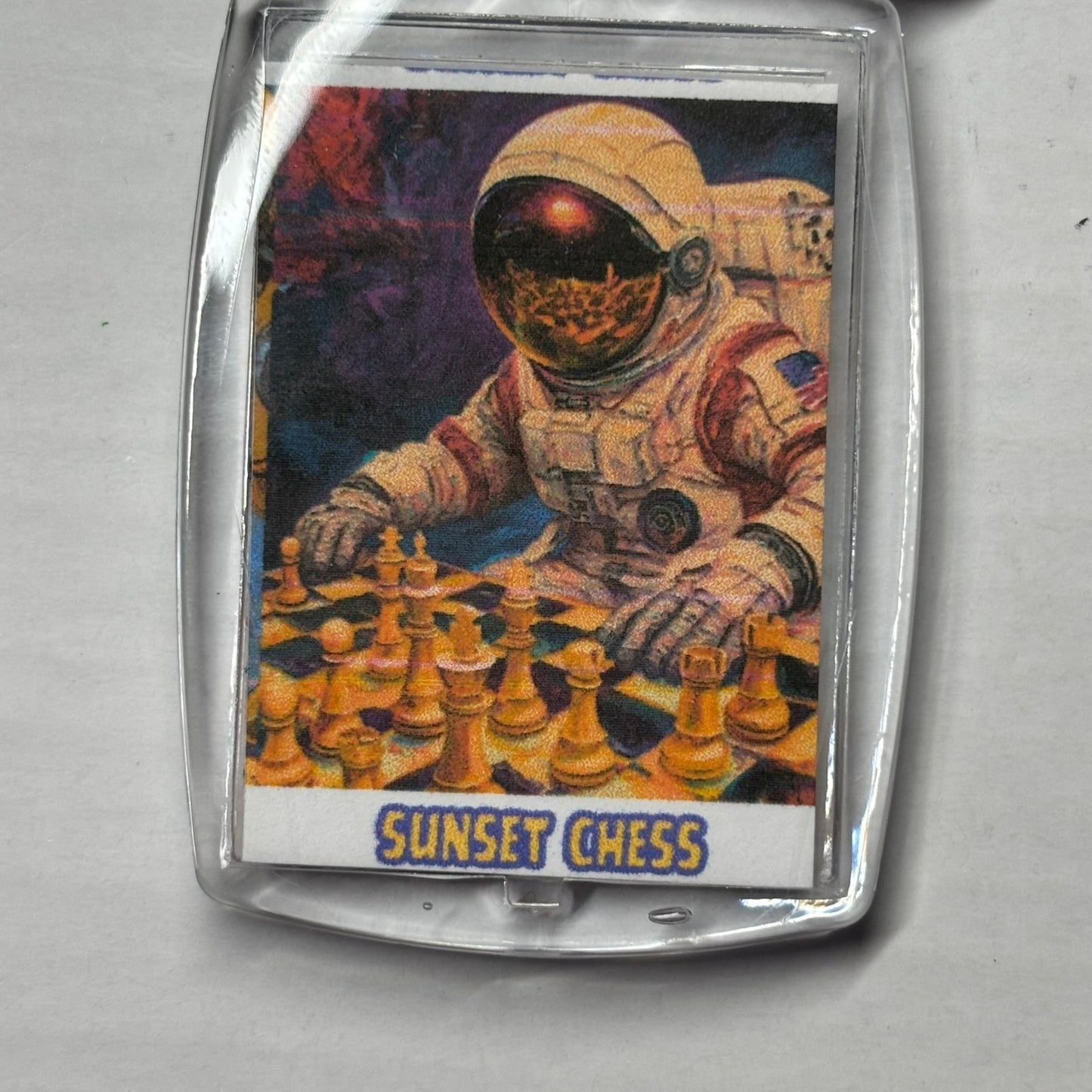 Space Agent - Chess  Photo Keychain
