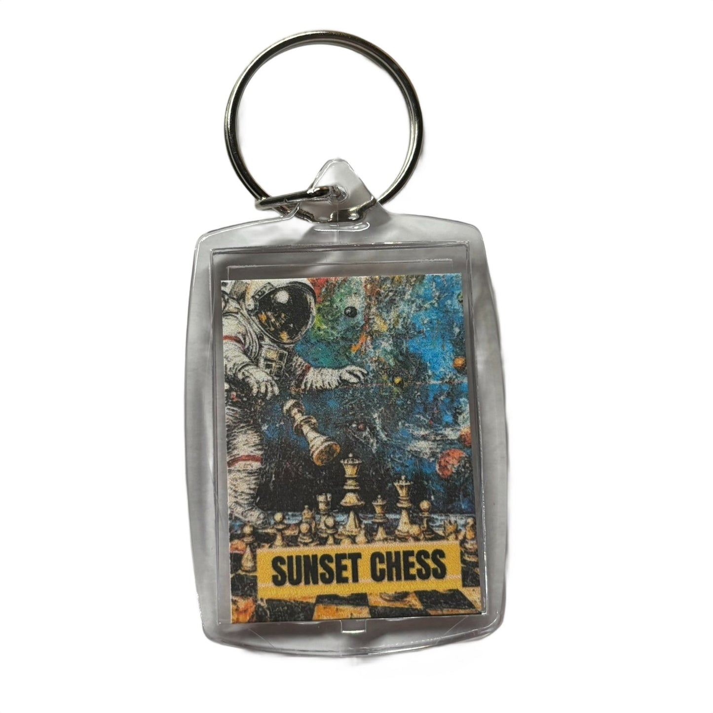 Space Play - Chess  Photo Keychain