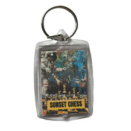 Space Play - Chess  Photo Keychain