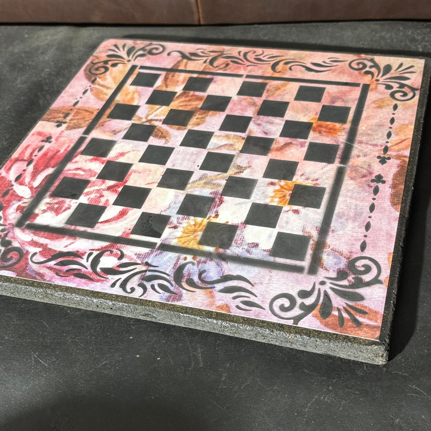 Splendid Pink - Scrapbook Chess Board
