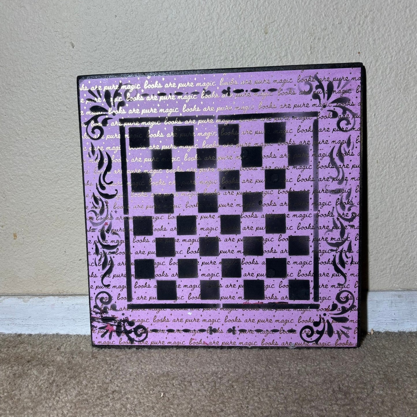 Golden Pink - Scrapbook Chess Board