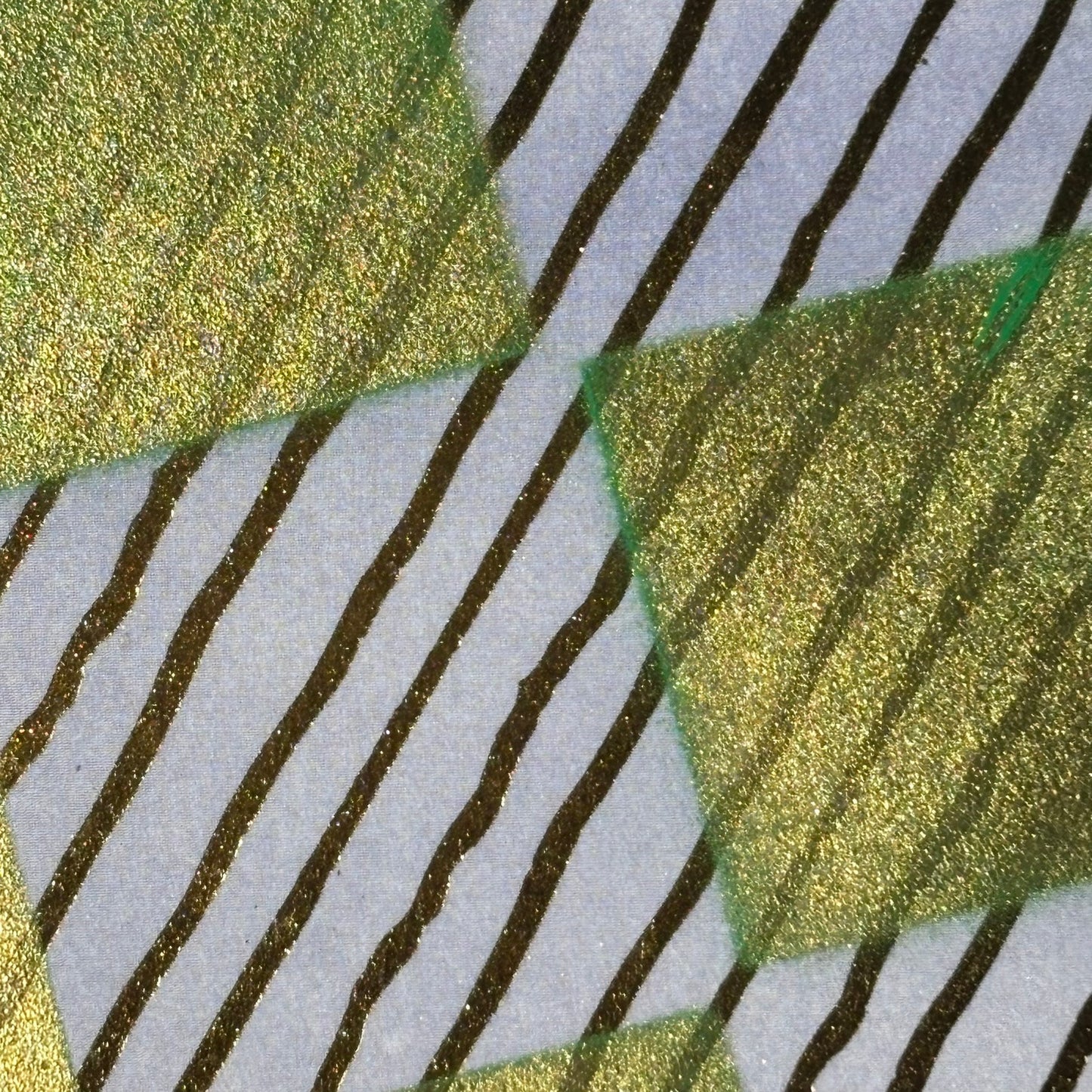 Golden Green Lining - Scrapbook Chess Board