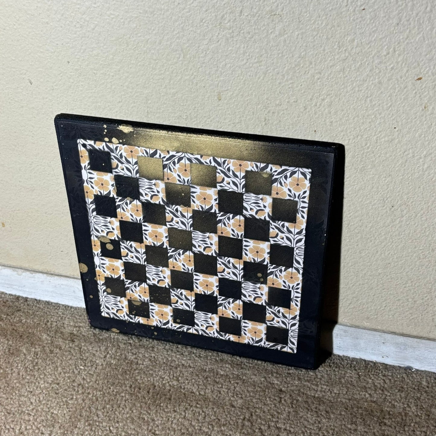 Golden Yellow - Scrapbook Chess Board