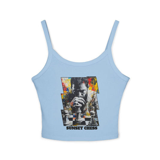 Lost In Thought -  Women's Blue Tank Top