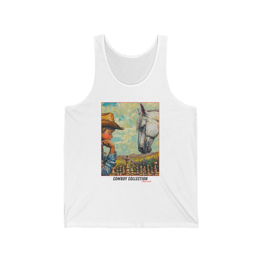 The Ultimate Bond - White Chess Tank Top