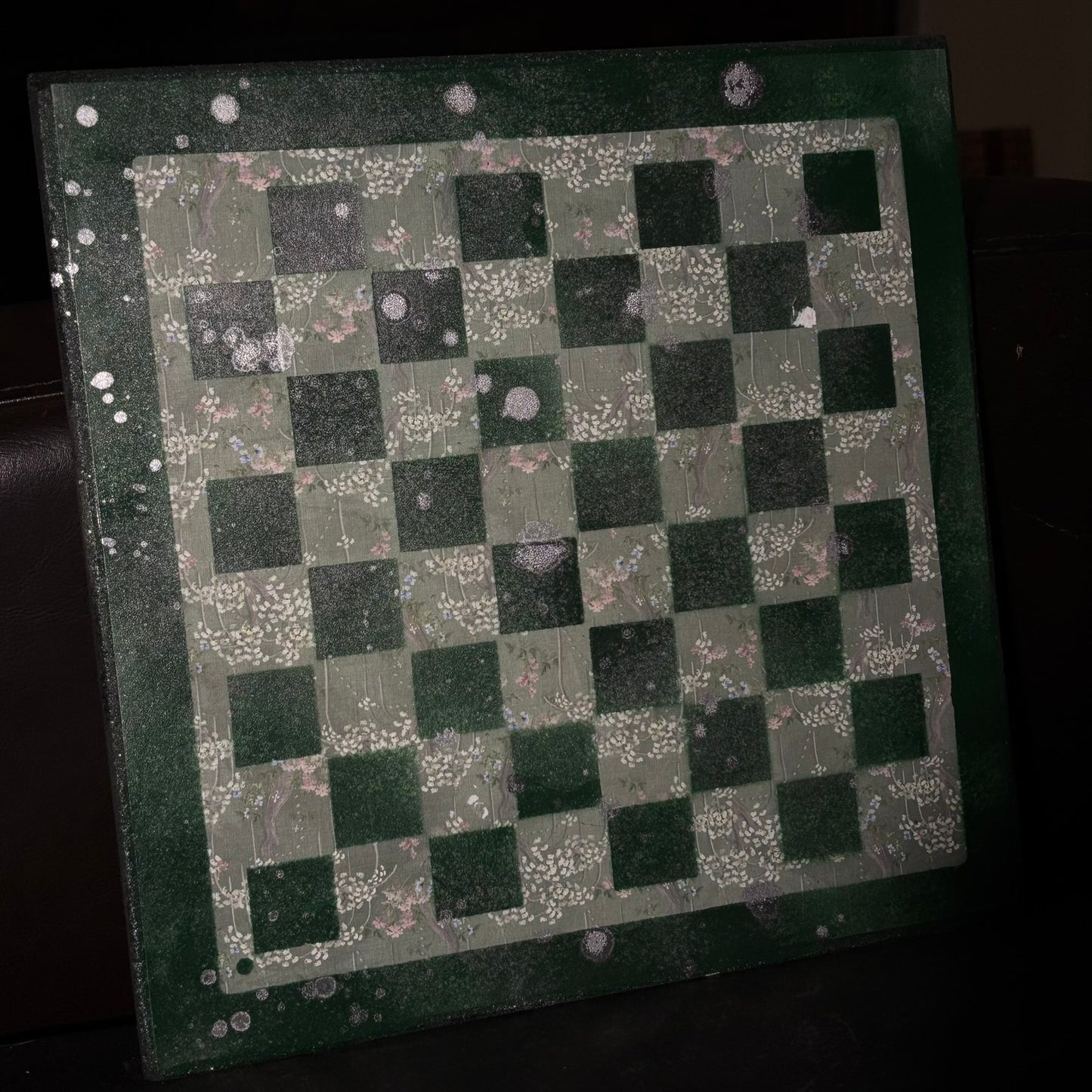 Chrome Mist Green - Scrapbook Chess Board