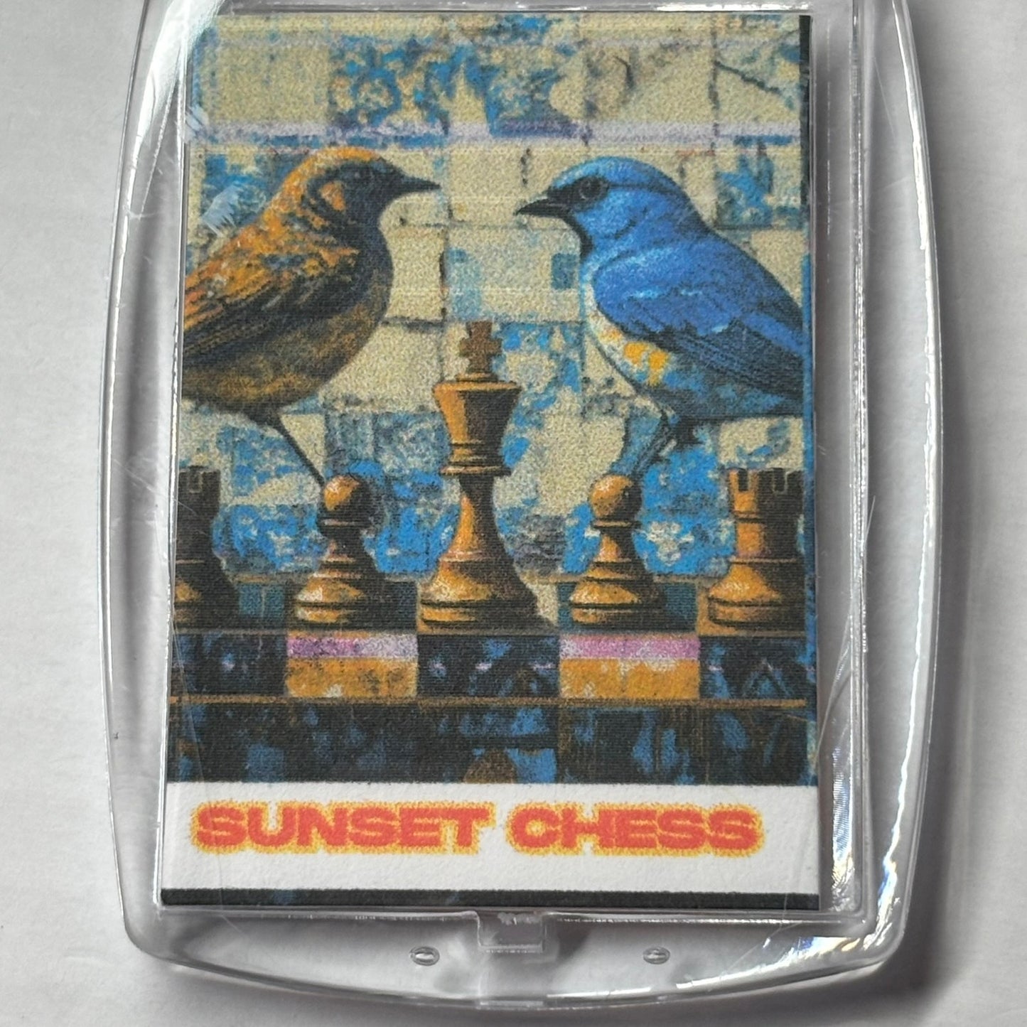 Little Birds - Chess  Photo Keychain