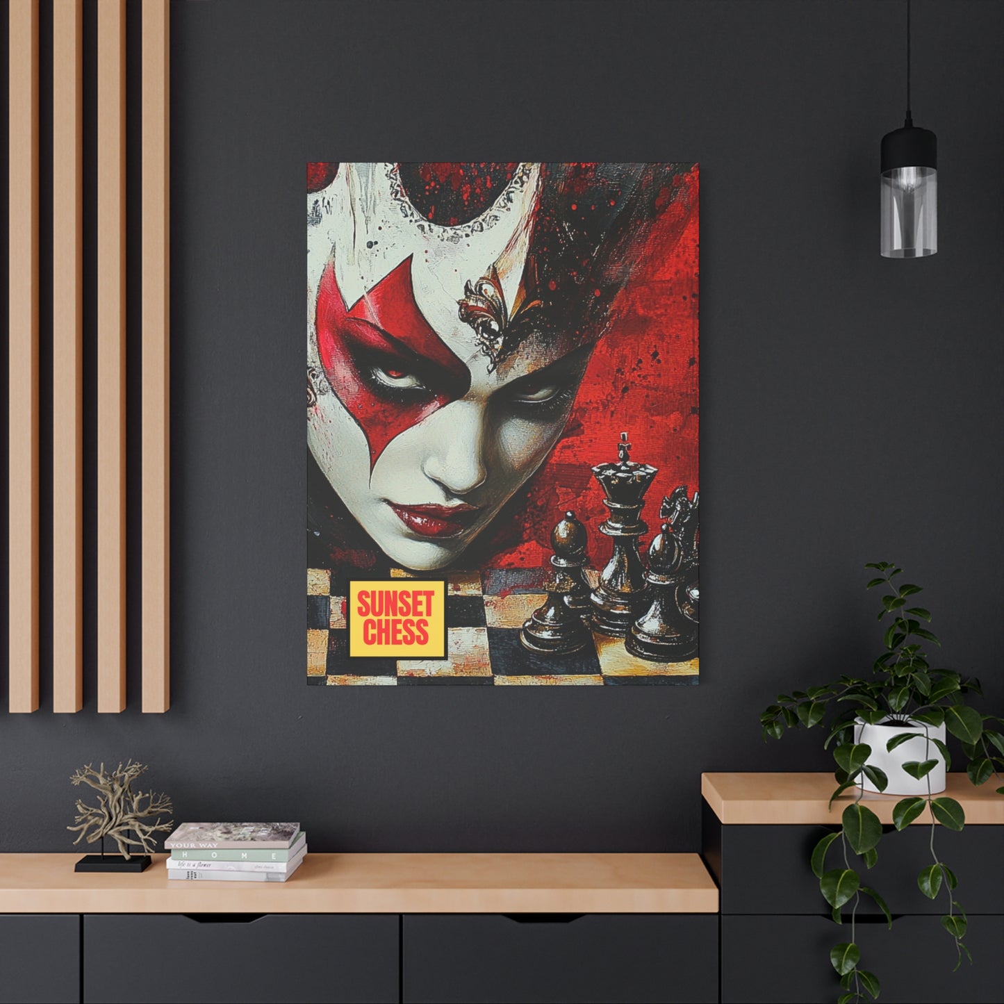 Queens Revenge - Canvas Chess Print 36"x48"